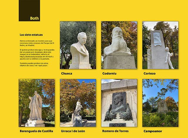 Álbum con las siete estatuas para probar el proyecto desde casa